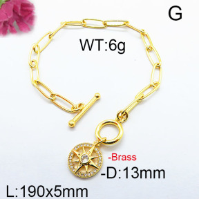 Fashion Brass Bracelet F6B404274bhia-J40