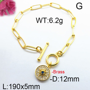 Fashion Brass Bracelet F6B404275bhia-J40