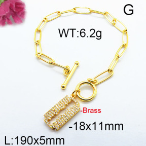 Fashion Brass Bracelet F6B404276ahjb-J40