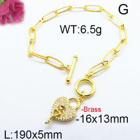 Fashion Brass Bracelet F6B404280ahjb-J40