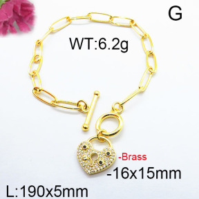 Fashion Brass Bracelet F6B404281ahjb-J40