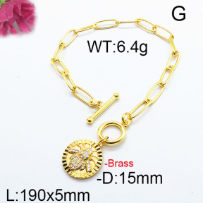 Fashion Brass Bracelet F6B404282ahjb-J40