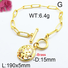 Fashion Brass Bracelet F6B404283bhia-J40
