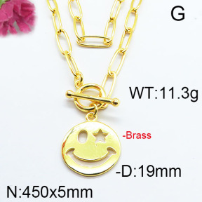 Fashion Brass Necklace F6N200168bhia-J40