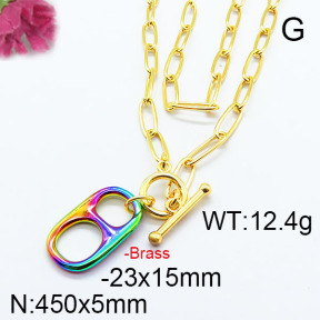 Fashion Brass Necklace F6N200171ahjb-J40