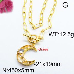 Fashion Brass Necklace F6N402974vhkb-J40