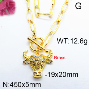 Fashion Brass Necklace F6N402976ahlv-J40