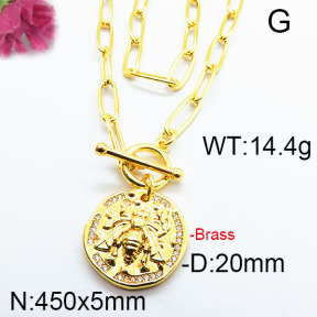 Fashion Brass Necklace F6N402979ahlv-J40