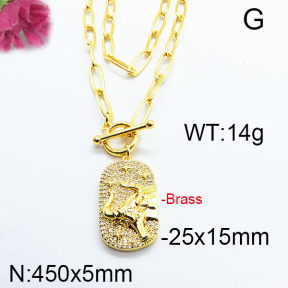 Fashion Brass Necklace F6N402980vhnv-J40
