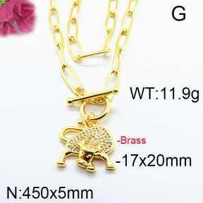 Fashion Brass Necklace F6N402981vhkb-J40