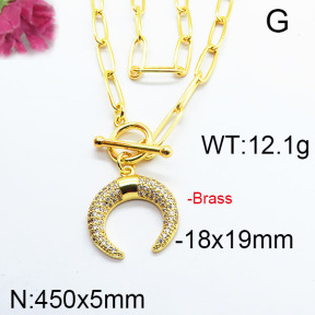 Fashion Brass Necklace F6N402982ahlv-J40
