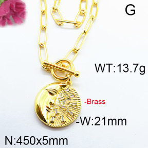 Fashion Brass Necklace F6N402984ahlv-J40