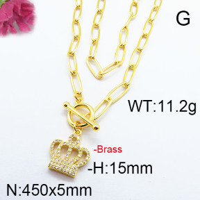 Fashion Brass Necklace F6N402987bhia-J40