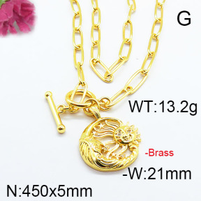 Fashion Brass Necklace F6N402988ahjb-J40