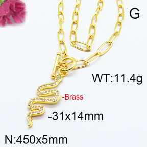 Fashion Brass Necklace F6N402989ahlv-J40