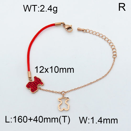 SS Bear Bracelets  TB3001454bbov-669