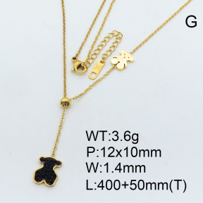 SS Bear Necklaces  TN3001030bbov-669