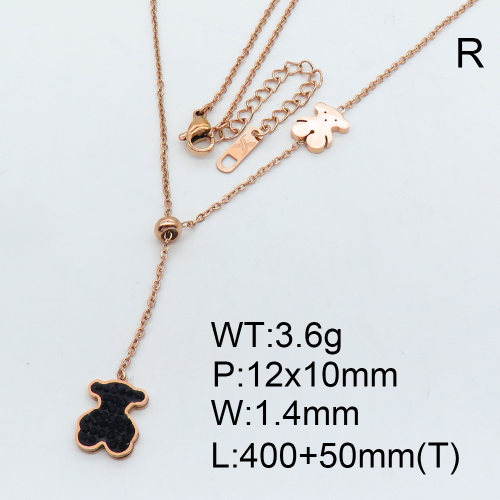 SS Bear Necklaces  TN3001031bbov-669