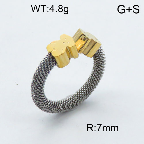 SS Bear Rings  7-10#  TR3000809bhia-659