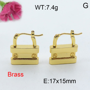 Fashion Brass Earrings  F3E200162bhia-J40