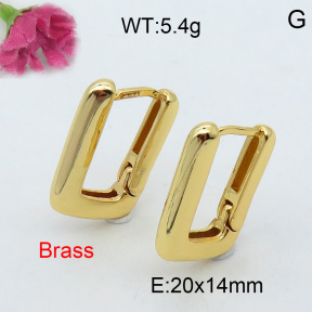 Fashion Brass Earrings  F3E200164vbpb-J40
