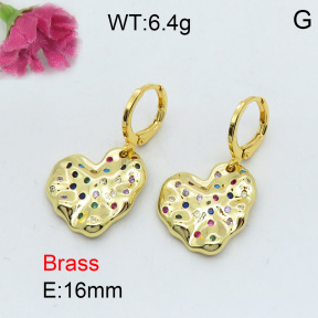 Fashion Brass Earrings  F3E401951vhnv-J40