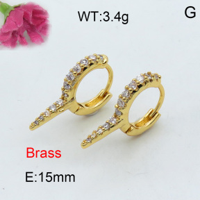 Fashion Brass Earrings  F3E401959ahjb-J40