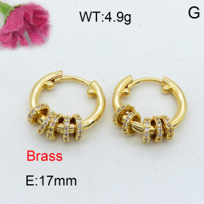 Fashion Brass Earrings  F3E401961ahpv-J40