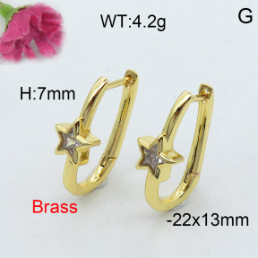Fashion Brass Earrings  F3E401965vhha-J40