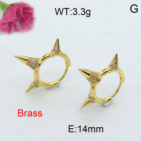 Fashion Brass Earrings  F3E401968vhkb-J40