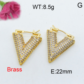 Fashion Brass Earrings  F3E401970ahpv-J40