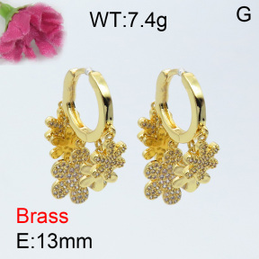 Fashion Brass Earrings  F3E401972biib-J40