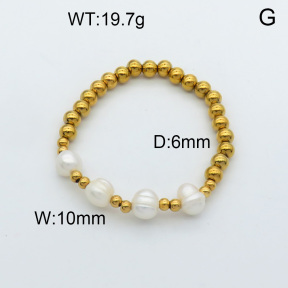 Natural Pearl Bracelet  3B3001190bvpl-908