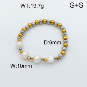 Natural Pearl Bracelet  3B3001191abol-908
