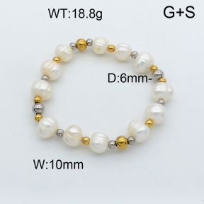 Natural Pearl Bracelet  3B3001193vbpb-908