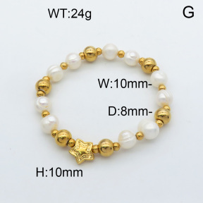 Natural Pearl Bracelet  3B3001194vhha-908