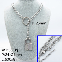 SS Necklace  3N2001687bhil-908