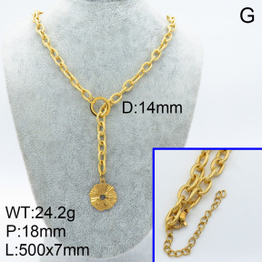 SS Necklace  3N2001698bhil-908