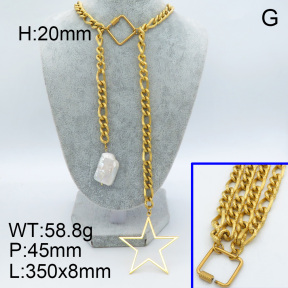 Natural Pearl Necklace  3N3000734aill-908