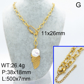 Natural Pearl Necklace  3N3000782vhpl-908