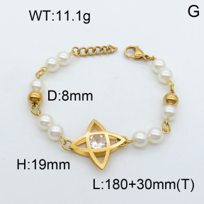 SS Bracelet  3B4002279vbpb-685