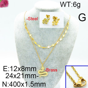 Fashion Brass Sets  F6S0002483bhva-J81