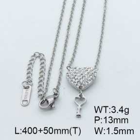 SS Necklace  3N4001474bbml-434