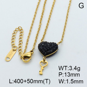 SS Necklace  3N4001475bbov-434