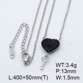 SS Necklace  3N4001477bbml-434