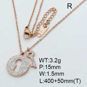SS Necklace  3N4001482vbpb-434