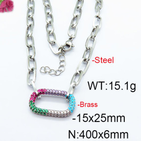 Fashion Brass Necklace  F6N403006vhkb-J45