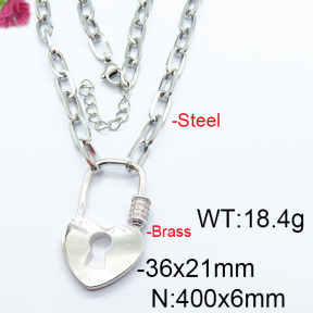 Fashion Brass Necklace  F6N403012vhkb-J45
