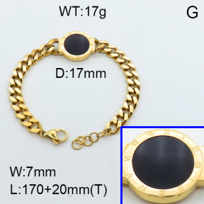 SS Bracelet  3B3002439bhia-669