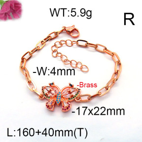 Fashion Brass Bracelet  F6B4004288bhva-J45